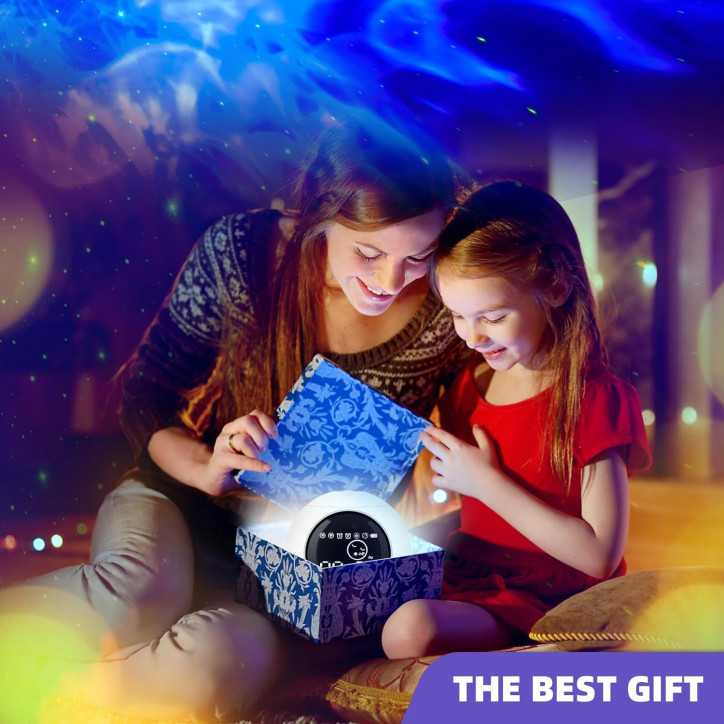 Galaxy Projector Alarm Clock: Starry Night Light, Sleep Sounds & Bluetooth Speaker - Perfect for Kids & Adults!