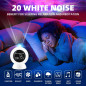 Galaxy Projector Alarm Clock: Starry Night Light, Sleep Sounds & Bluetooth Speaker - Perfect for Kids & Adults!