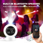 Galaxy Projector Alarm Clock: Starry Night Light, Sleep Sounds & Bluetooth Speaker - Perfect for Kids & Adults!