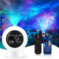 Galaxy Projector Alarm Clock: Starry Night Light, Sleep Sounds & Bluetooth Speaker - Perfect for Kids & Adults!