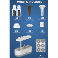 Inbloom Hydroponics Growing System: Indoor Herb Garden Kit with LED Light & Automatic Water Pump - Grow Fresh Herbs & Veggies!