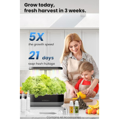 Inbloom 12 Pods Hydroponic Growing System  Easy Indoor Gardening Kit.