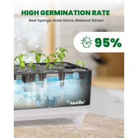 RAINPOINT Hydroponic System  13 Pods Indoor Garden with LED Light