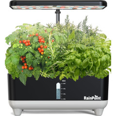RAINPOINT Hydroponic System  13 Pods Indoor Garden with LED Light
