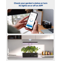 iDOO 12-Pod Hydroponic Garden: Grow Fresh Herbs & Veggies Indoors, Year-Round!