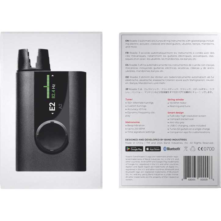 Roadie 3: Smart Guitar Tuner & Metronome - Tune Any Instrument Fast!