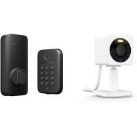 Wyze Lock Bolt, Fingerprint Keyless Entry Door Auto-Lock, Smart Bluetooth Deadbolt Replacement, Backlit Keypad, IPX5