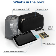 Checkme Bluetooth Blood Pressure Monitor- Dual LCD & Voice Guidance
