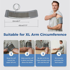 Checkme Bluetooth Blood Pressure Monitor- Dual LCD & Voice Guidance