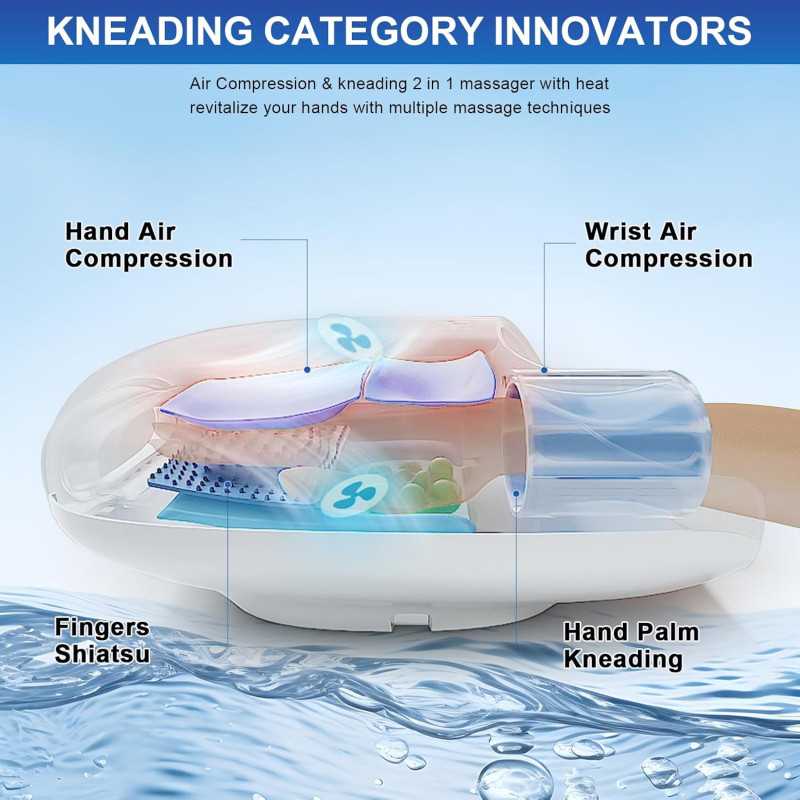 Ehightop Cordless Hand Massager – Relief for Arthritis & Carpal Tunnel