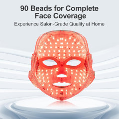 SUERBEATY Red Light Therapy Mask: Cordless & Customizable