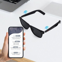 ReyDix Smart Audio Sunglasses: Open-Ear Bluetooth, Hands-Free Music & Calls - Perfect for Small Faces!
