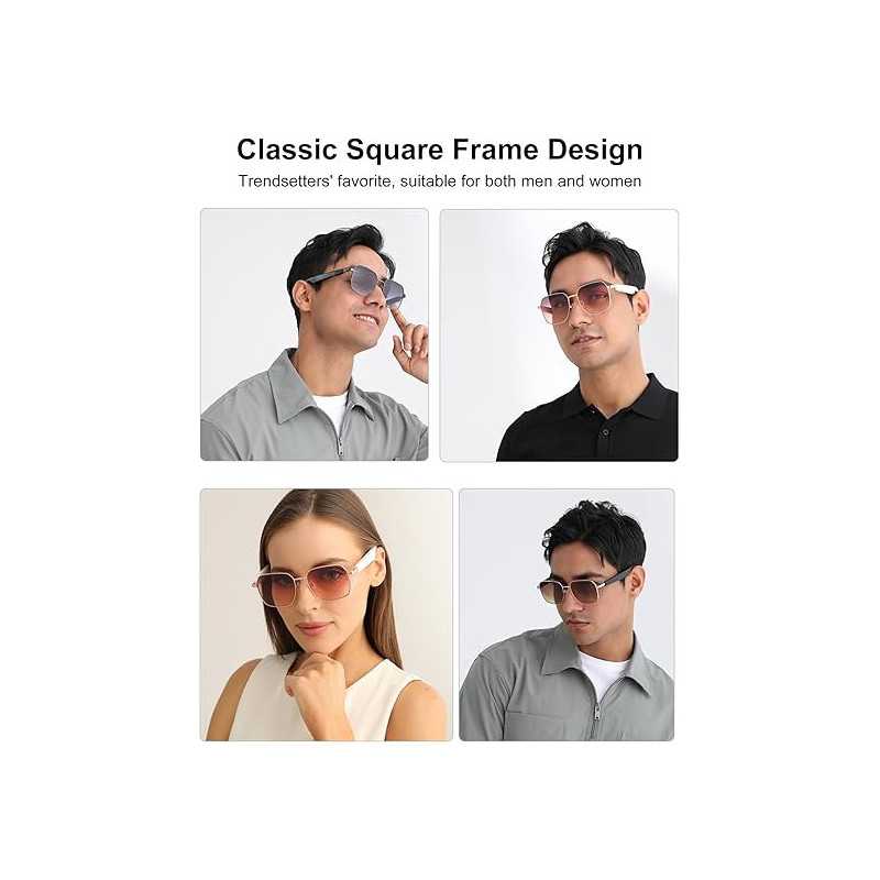 Smart Bluetooth Sunglasses with UV Protection & 8-Hour Playtime