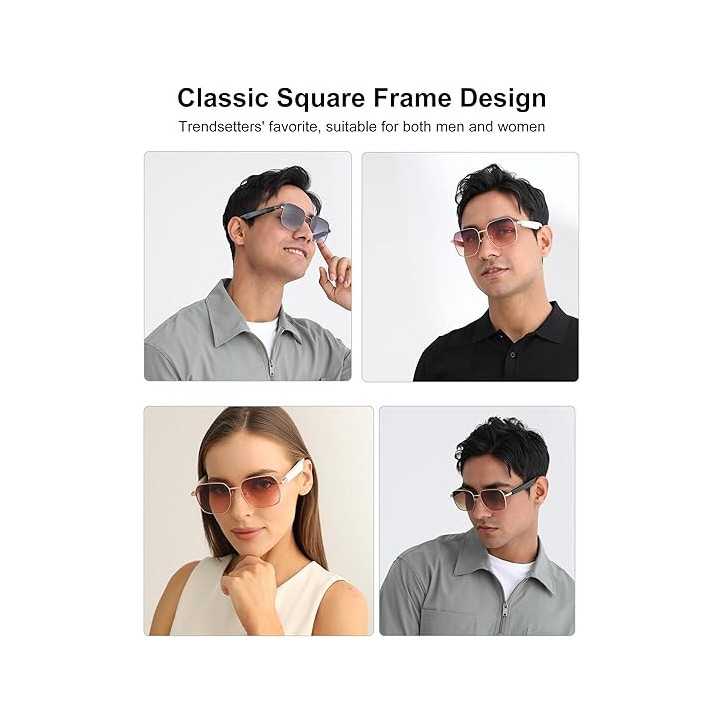 Smart Sunglasses: Polarized, Bluetooth 5.4, Open-Ear Audio & Voice Assistant - UV Protection for Active Lifestyles