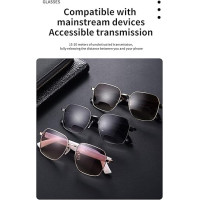 Smart Sunglasses: Polarized, Bluetooth 5.4, Open-Ear Audio & Voice Assistant - UV Protection for Active Lifestyles