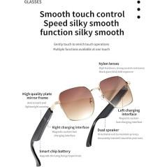 Smart Bluetooth Sunglasses with UV Protection & 8-Hour Playtime