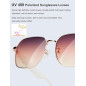 Smart Sunglasses: Polarized, Bluetooth 5.4, Open-Ear Audio & Voice Assistant - UV Protection for Active Lifestyles