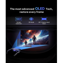 FANGOR AR Smart Glasses: 201 Virtual Screen, Privacy, & Eye Comfort - Perfect for Movies, Gaming & Work!