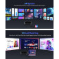 FANGOR AR Smart Glasses: 201 Virtual Screen, Privacy, & Eye Comfort - Perfect for Movies, Gaming & Work!
