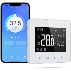 Smart WiFi Thermostat - Voice Control & Energy Saving Solution