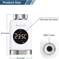 Smart WiFi Thermostat: Save Energy & Control from Anywhere! Alexa & Google Compatible