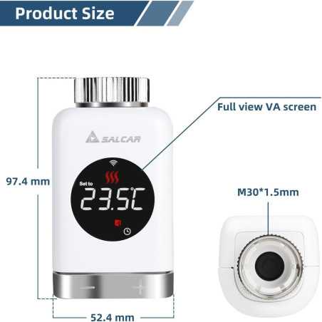 Smart WiFi Thermostat: Save Energy & Control from Anywhere! Alexa & Google Compatible