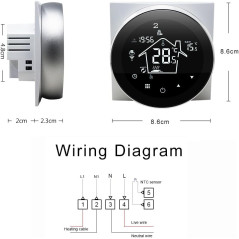 Smart WiFi Thermostat for Electric Floor Heating: Alexa & Tuya Compatible - Save Energy & Stay Cozy!