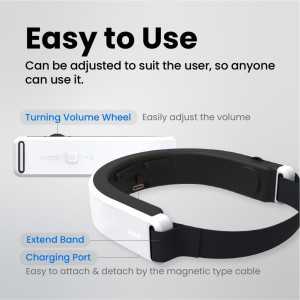 Brain Spa Insomnia Relief Headset: Gamma Wave, Near-Infrared & Bone Conduction for Deep Sleep