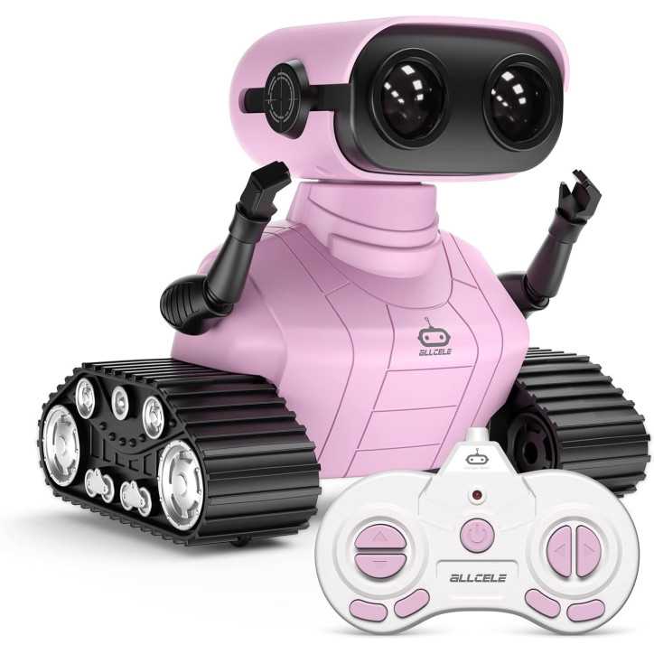 Robot Fille ALLCELE : Jouet RC Rose avec LED, Musique & Télécommande - Cadeau Idéal! Robot Fille ALLCELE : Jouet RC Rose avec LED, Musique & Télécommande - Cadeau Idéal!
