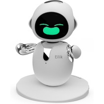 Eilik Silver: Interactive Robot Buddy - Mini-Games, Emotions & Endless Fun! Perfect Desk Companion