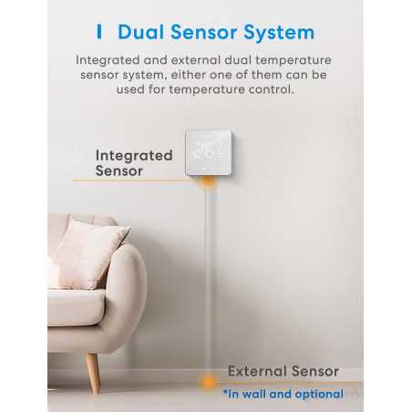 Meross Smart WiFi Thermostat: Voice & App Control for Electric Floor Heating