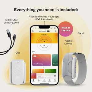 Apollo Neuro: Stress Relief & Sleep Aid Wearable - Calm Your Mind & Body Naturally