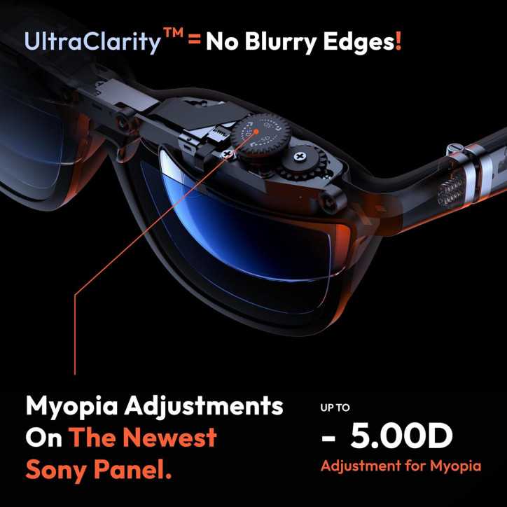 VITURE Pro XR Glasses: 135 HD, 120Hz, Myopia Correction - Immersive AR/VR, Ultimate Clarity!
