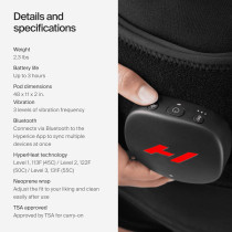 Hyperice Venom 2 Back Wrap - Fast Heat & Vibration for Relief