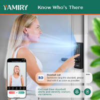 Yamiry 2-in-1 Smart Lock Doorbell: Keyless Entry, Video Security, & Easy Install!