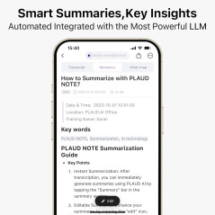 AI Voice Recorder with App, 112 Languages, 64GB Memory, Transcribe