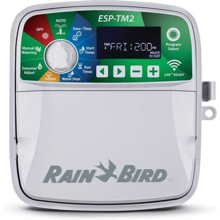 Rain Bird ESP-TM2: Smart 12-Zone Irrigation Controller - WiFi Ready for Effortless Watering! Rain Bird ESP-TM2: Smart 12-Zone Irrigation Controller - WiFi Ready for Effortless Watering!