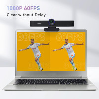 Webcam Tenveo 1080P 60FPS : Vidéo et Audio  pour Réunions et Streaming