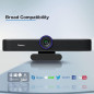 Tenveo Webcam 1080P 60FPS: Vidéo Claire, Audio Pro, Idéale Réunions & Streaming
