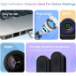 Tenveo Webcam 1080P 60FPS: Vidéo Claire, Audio Pro, Idéale Réunions & Streaming
