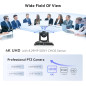 Tenveo Caméra PTZ 4K UHD 12X Zoom Optique : Capturez lExcellence pour vos Conférences et Livestreams!