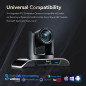 Tenveo Caméra PTZ 4K UHD 12X Zoom Optique : Capturez lExcellence pour vos Conférences et Livestreams!