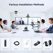 Caméra PTZ UHD 4K Tenveo avec Zoom 12X pour Conférences et Streaming
