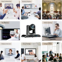 Caméra PTZ UHD 4K Tenveo avec Zoom 12X pour Conférences et Streaming