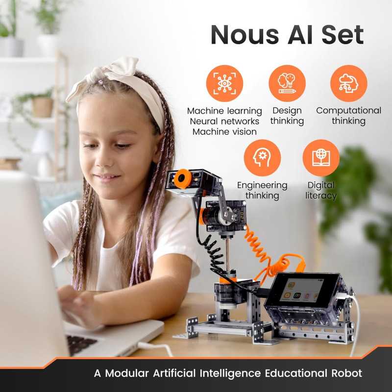 STEM Coding Robot Kit for Kids 12+: Build and Program Your Own AI Robot