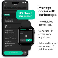 igloohome Smart Deadbolt: Fingerprint Keyless Entry with Remote PIN & Alexa Control