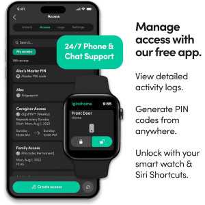 igloohome Smart Deadbolt: Fingerprint Keyless Entry with Remote PIN & Alexa Control