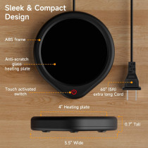 Smart Coffee Mug Warmer – Adjustable heat, auto shut-off, and always-hot drinks at home or office!