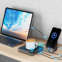 Smart Coffee & Candle Warmer — USB powered, auto shut-off, keeps drinks hot & wax melted safely!