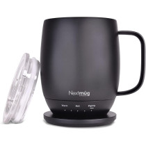 Nextmug Self-Heating Mug — Keeps drinks hot for hours with 3 adjustable temps & battery power!